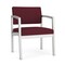 Lesro Lenox Steel Guest Chair, Wine/Mulberry (Red) Seat, Wine/Mulberry Back, 24.5 W 24.5 L 32 H LS1201 - alternate 1